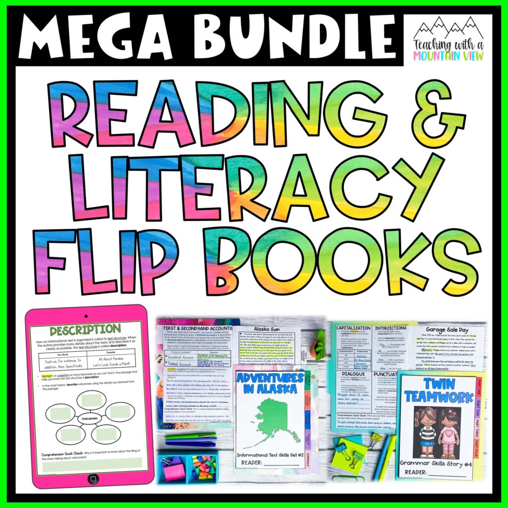 Reading and Literacy Flip Book MEGA Bundle - Teaching with a Mountain View